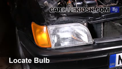1996 Ford Fiesta Magic 1.3L 4 Cyl. Lights Highbeam (replace bulb)